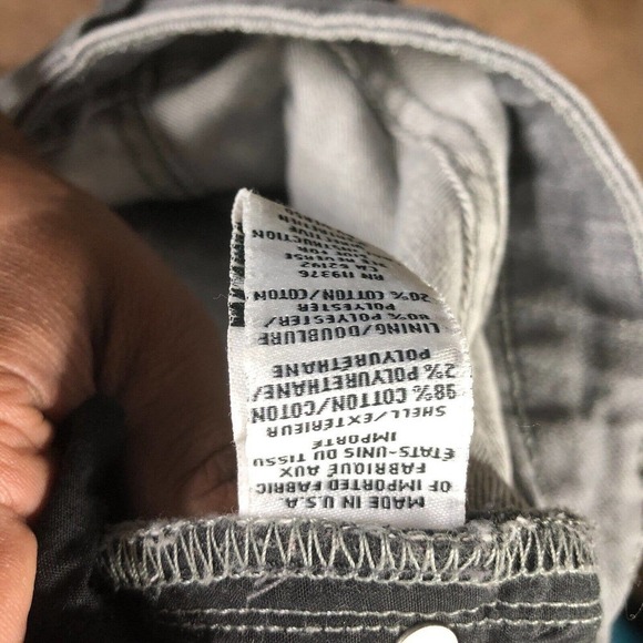 Helmut Lang Jeans Womens 28 Moto Skinny Gray Stretch Made in USA 31x28 Designer - Picture 13 of 14